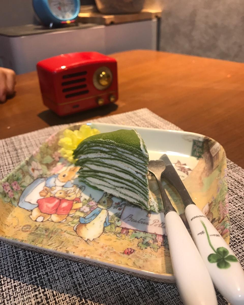 美味的煎蛋糕—抹茶千层蛋糕