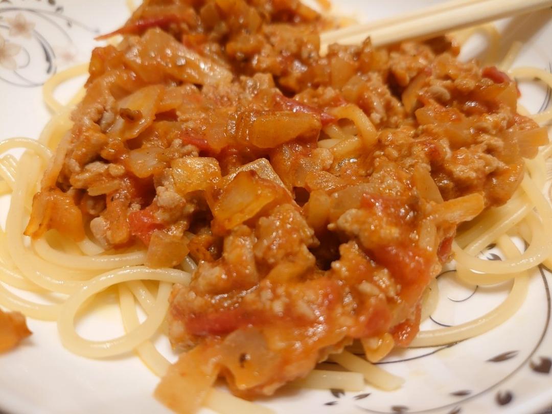 （完胜必胜客的）番茄肉酱意大利面～