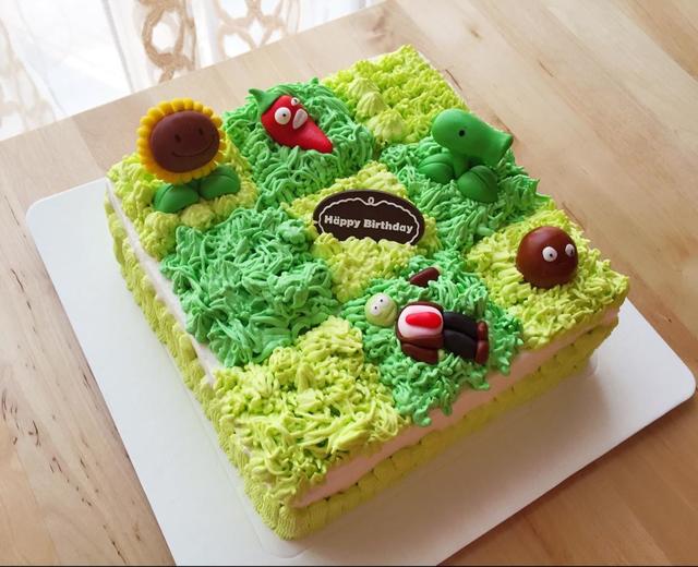 植物大战僵尸造型蛋糕
