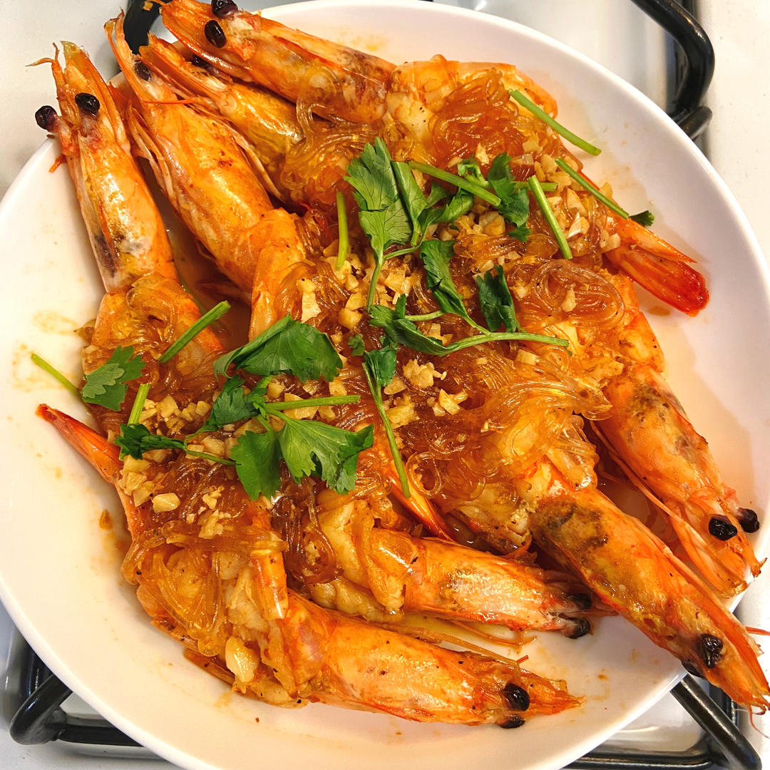 不再吃白灼虾（蒜香大虾）