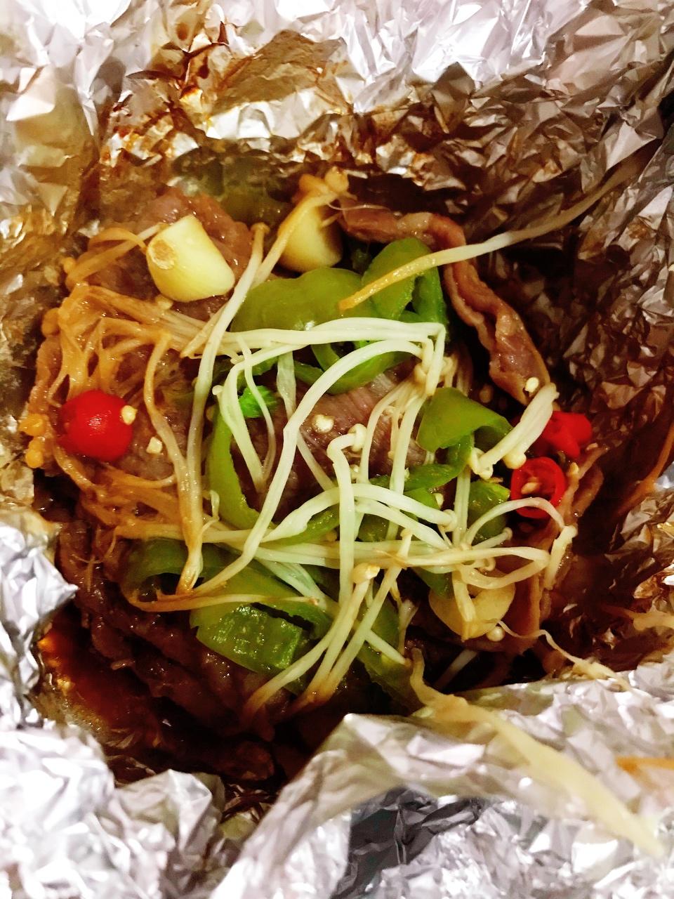 懒人锡纸肥牛的做法