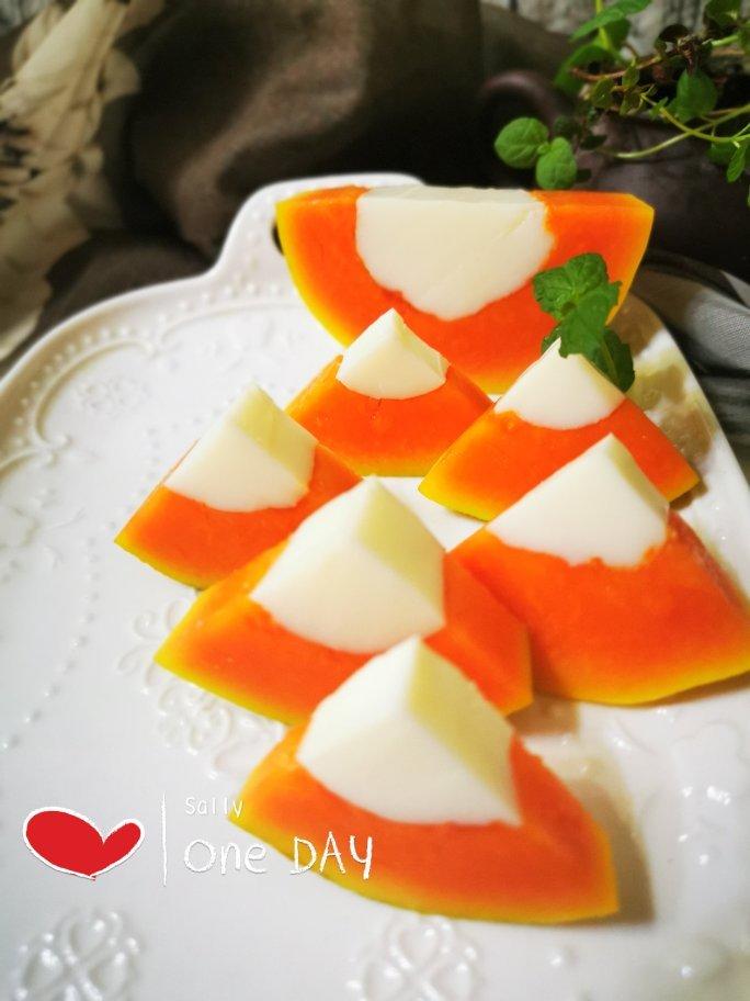 简单好吃零失败的木瓜牛奶冻