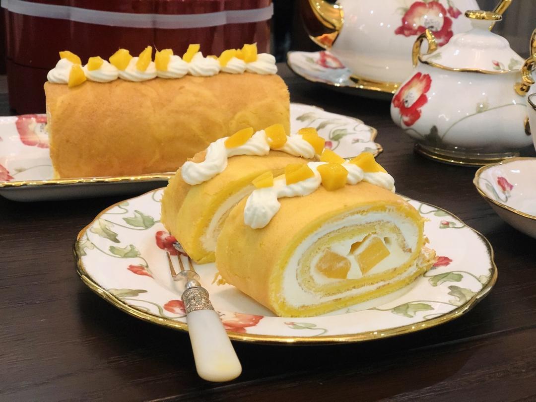 【北鼎品牌公开课】不易裂的戚风蛋糕卷（百香果芒果&芋泥肉松两种口味）