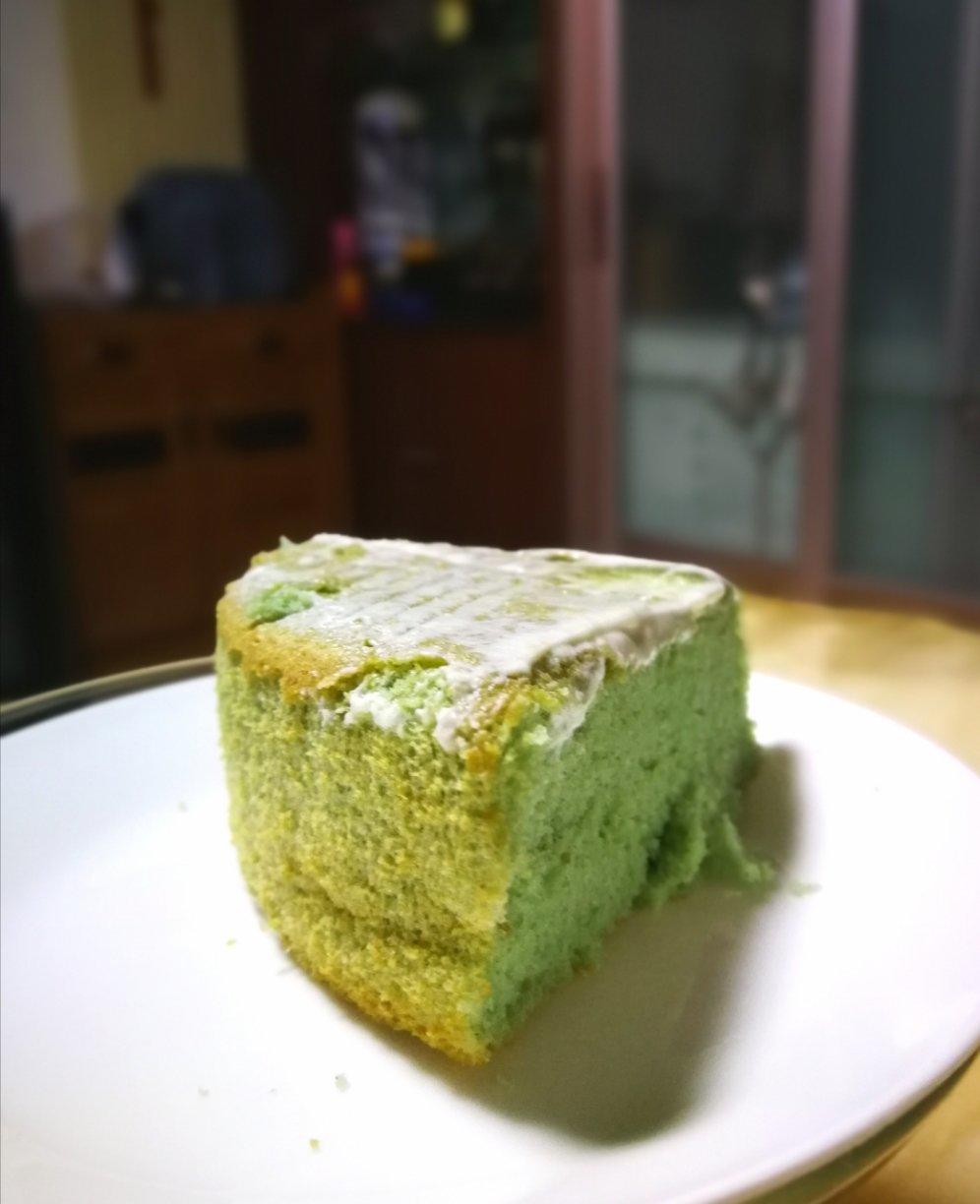 蝶豆花戚风蛋糕