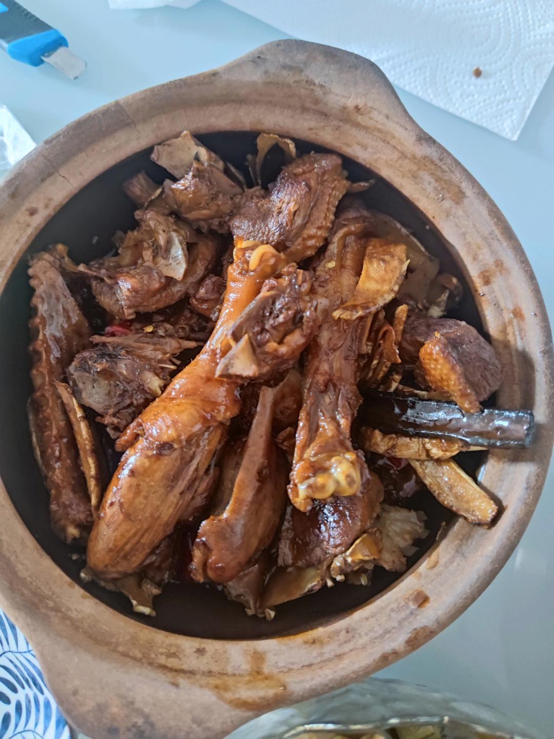 姜母鸭，家常版（不加水的做法）