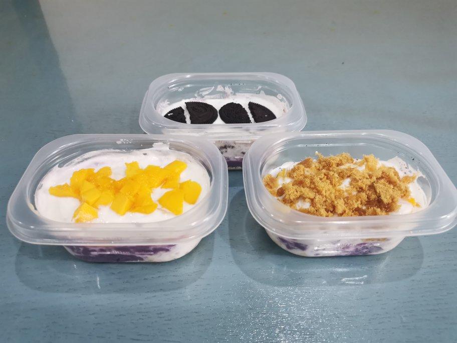 减脂甜品🐻芋泥燕麦酸奶盒子