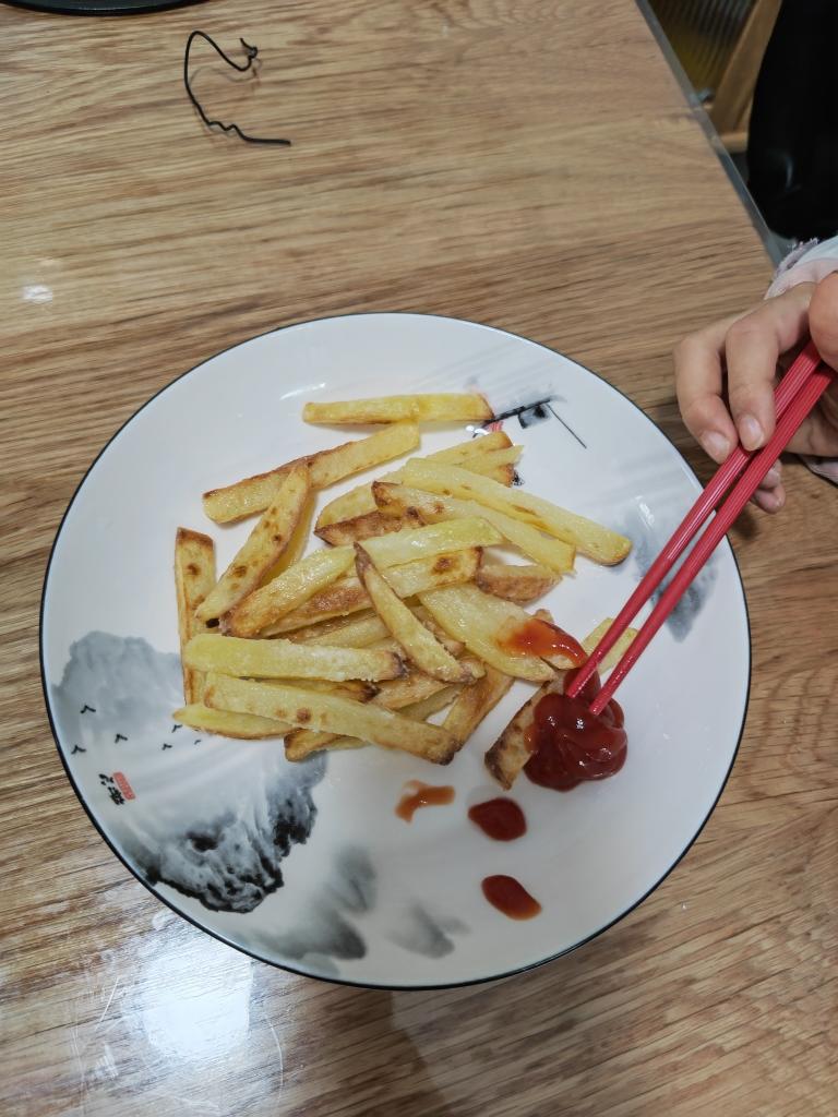 0失败！超简单！很省油！空气炸锅版薯条，现做现吃哦