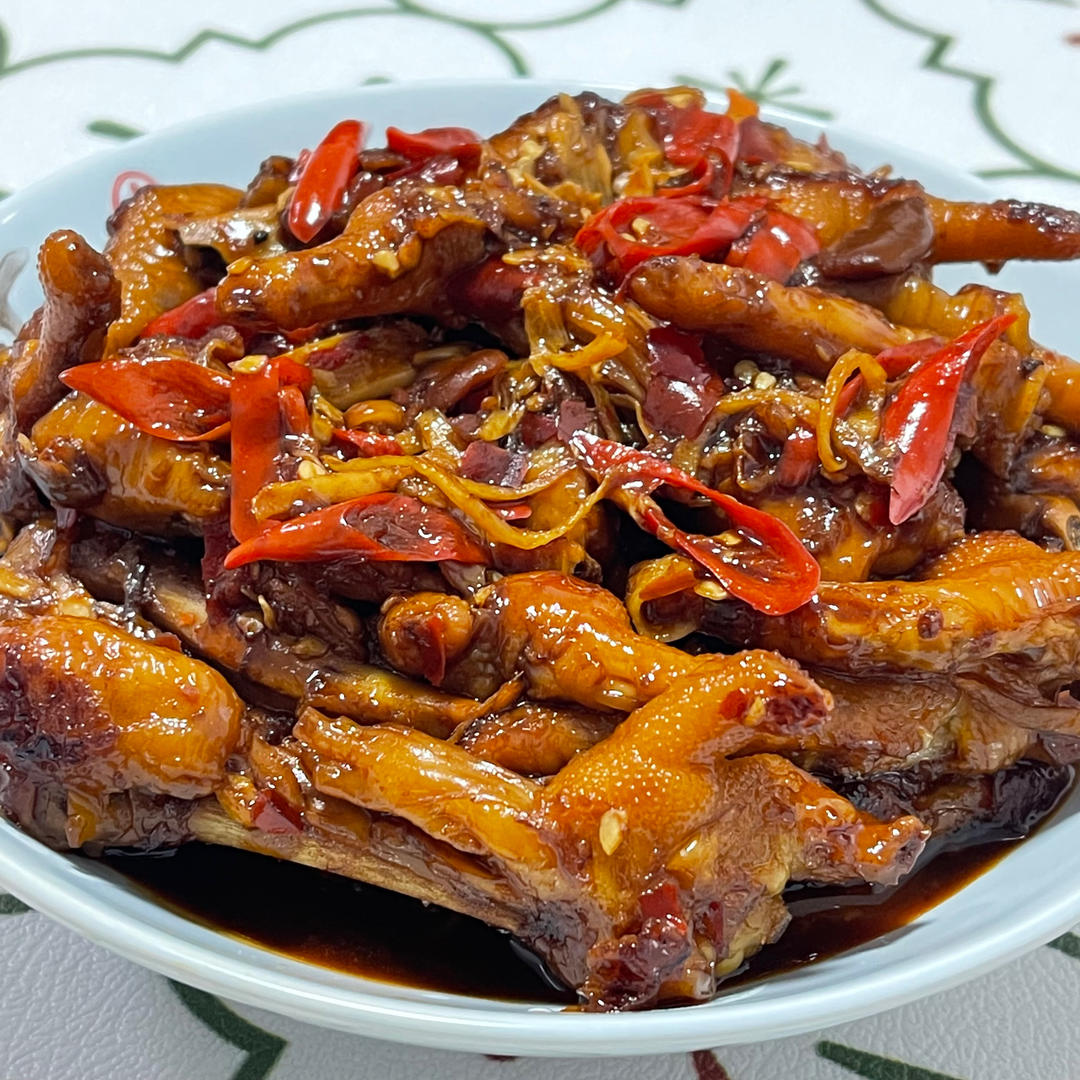 香辣烧鸡爪