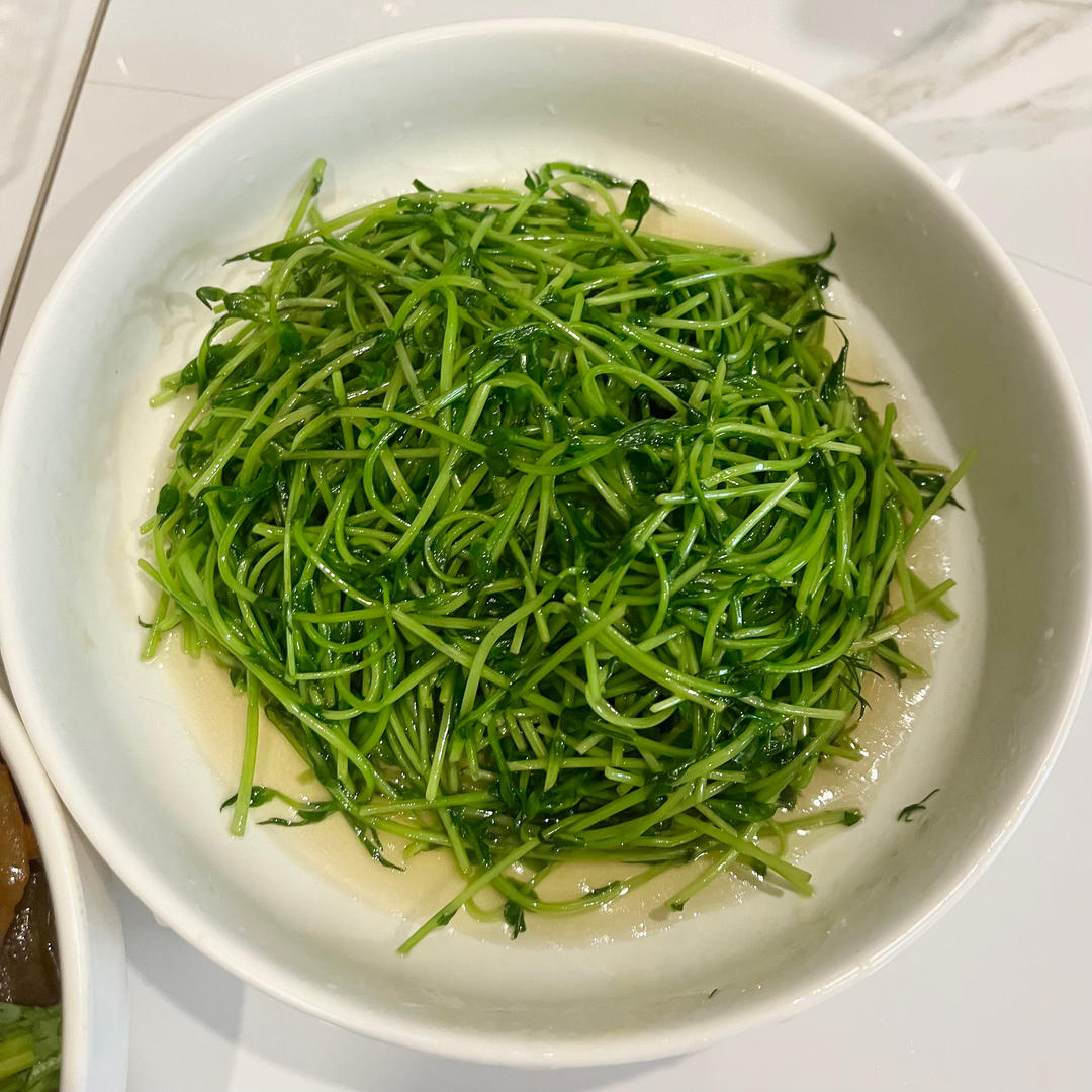耗时一分钟，清口酒香豆苗