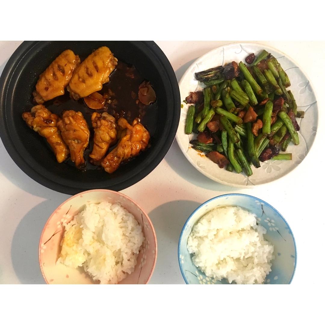 大扁豆炒五花肉