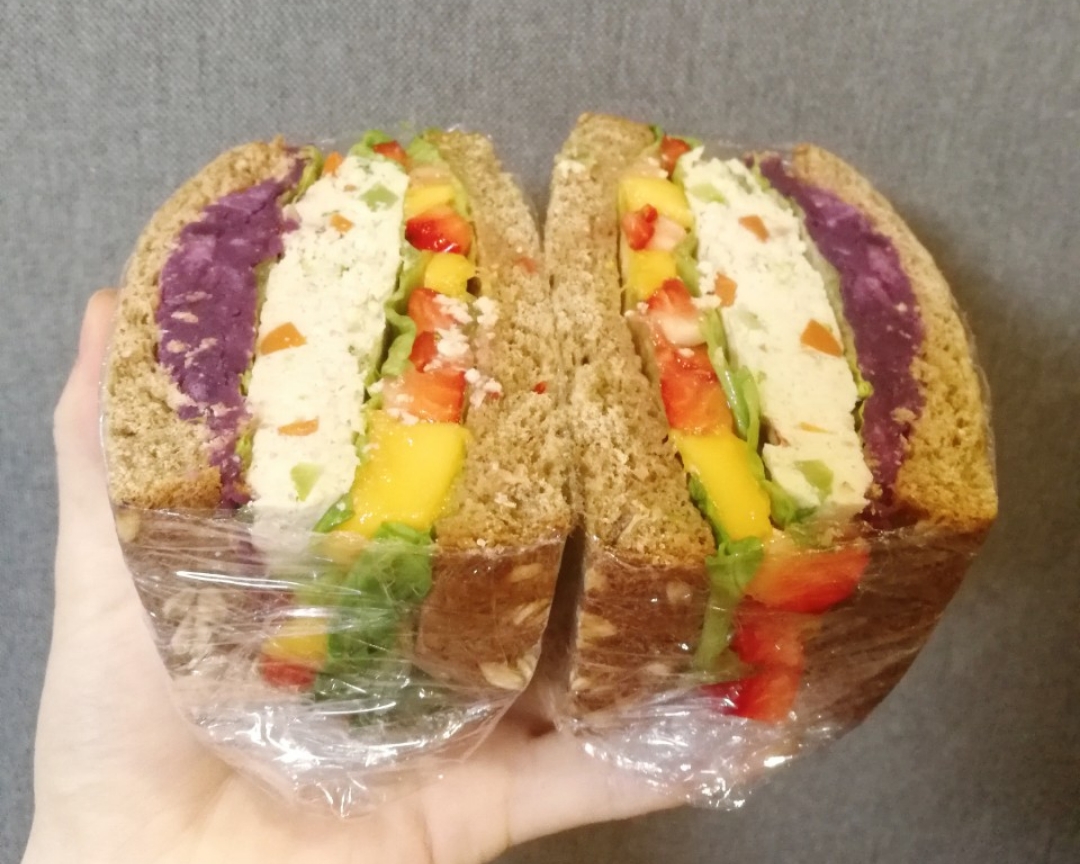 紫薯特辑三明治的做法