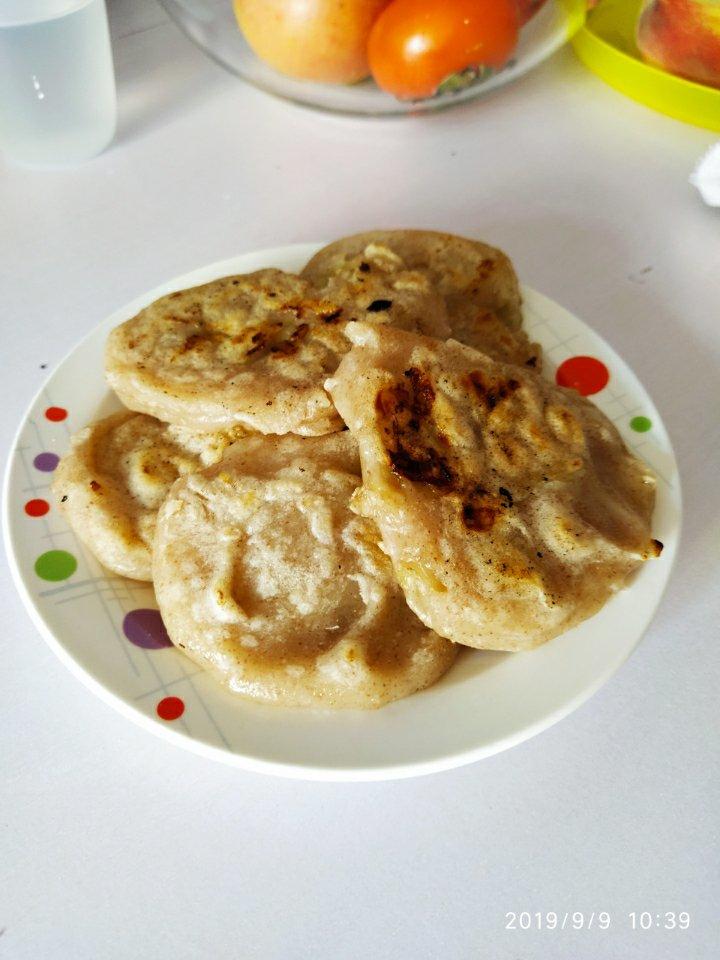 好吃的糯米香蕉饼