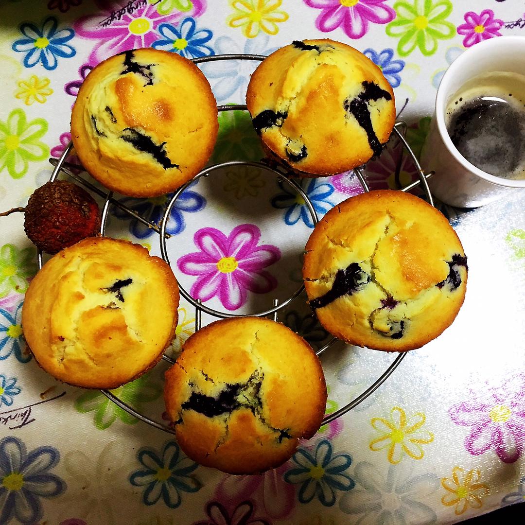 蘑菇头蓝莓麦芬