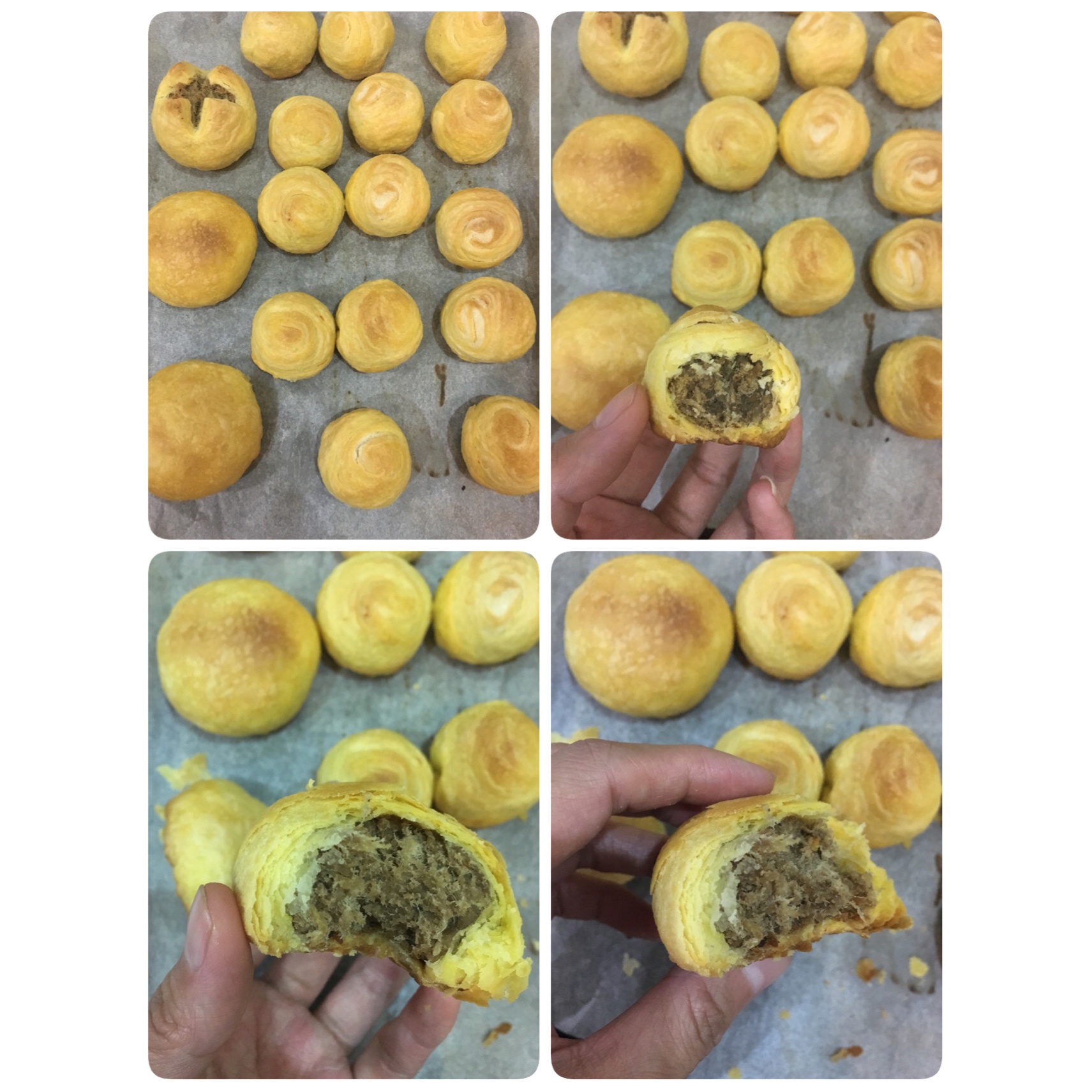 金丝肉松饼