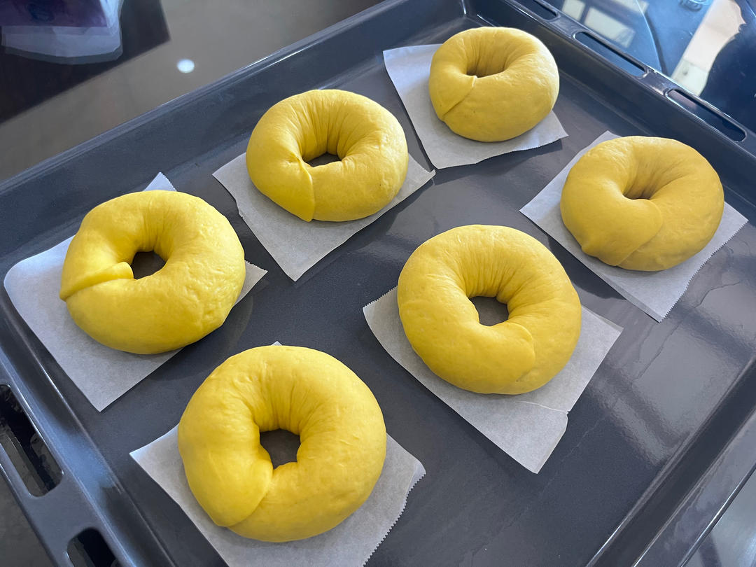 南瓜肉桂葡萄干贝果【北鼎烤箱】