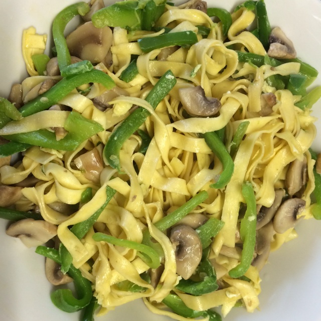 青椒肉丝焖面