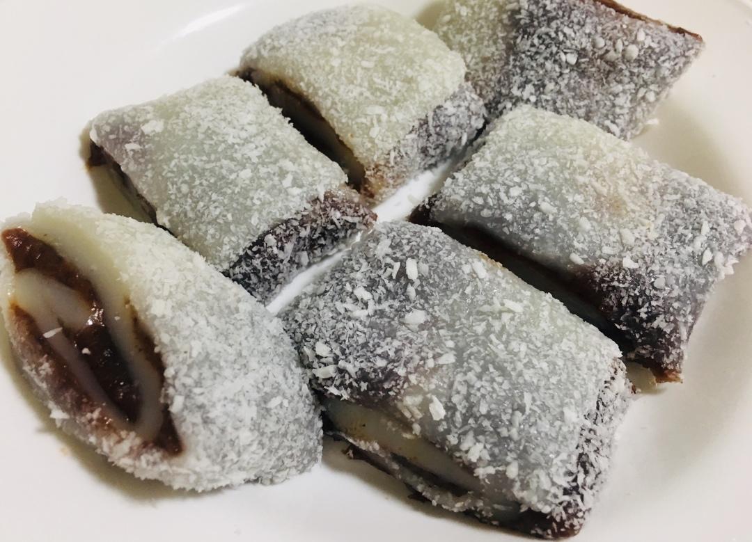 零失败！巨好吃的椰蓉豆沙糯米卷！