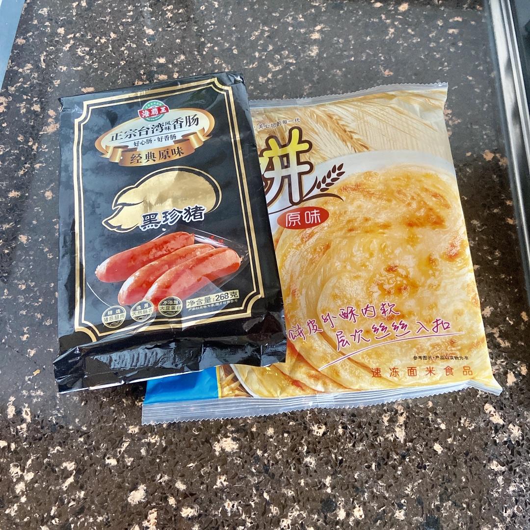 快手早餐：手抓饼变可颂面包（空气炸锅）