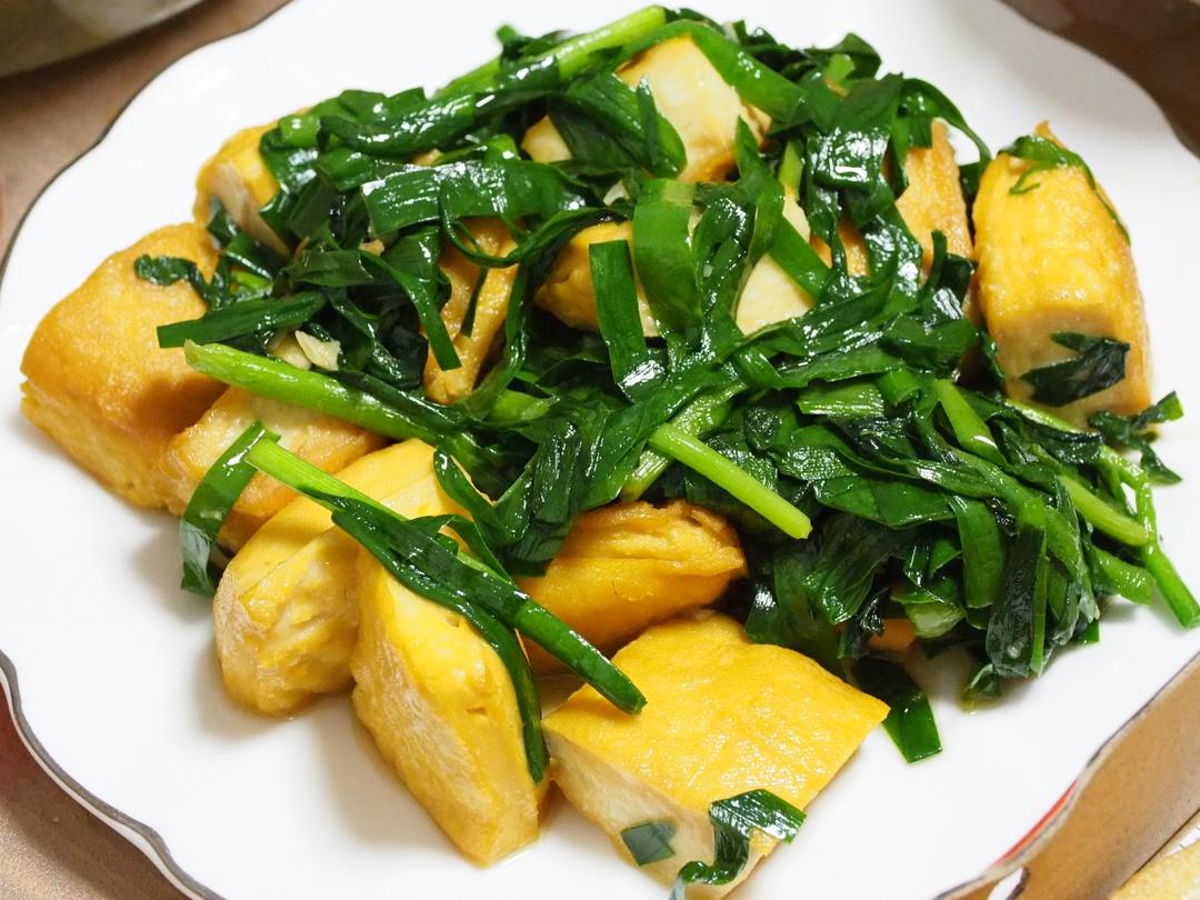 潮汕之韭菜炒黄豆腐