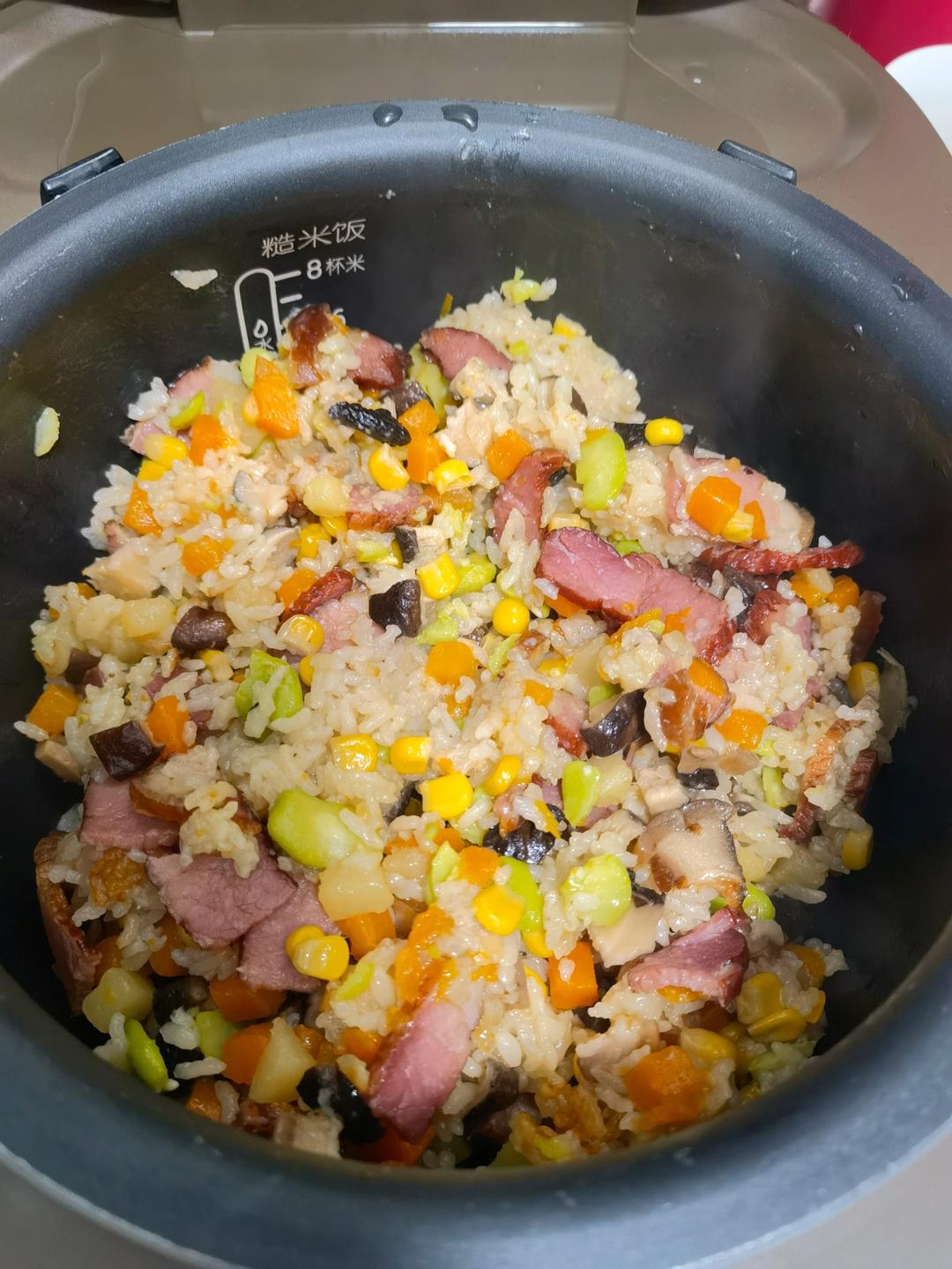 香菇腊肉饭