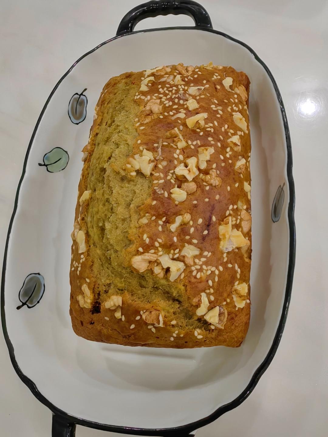 香蕉核桃蛋糕（低油少糖健康版）