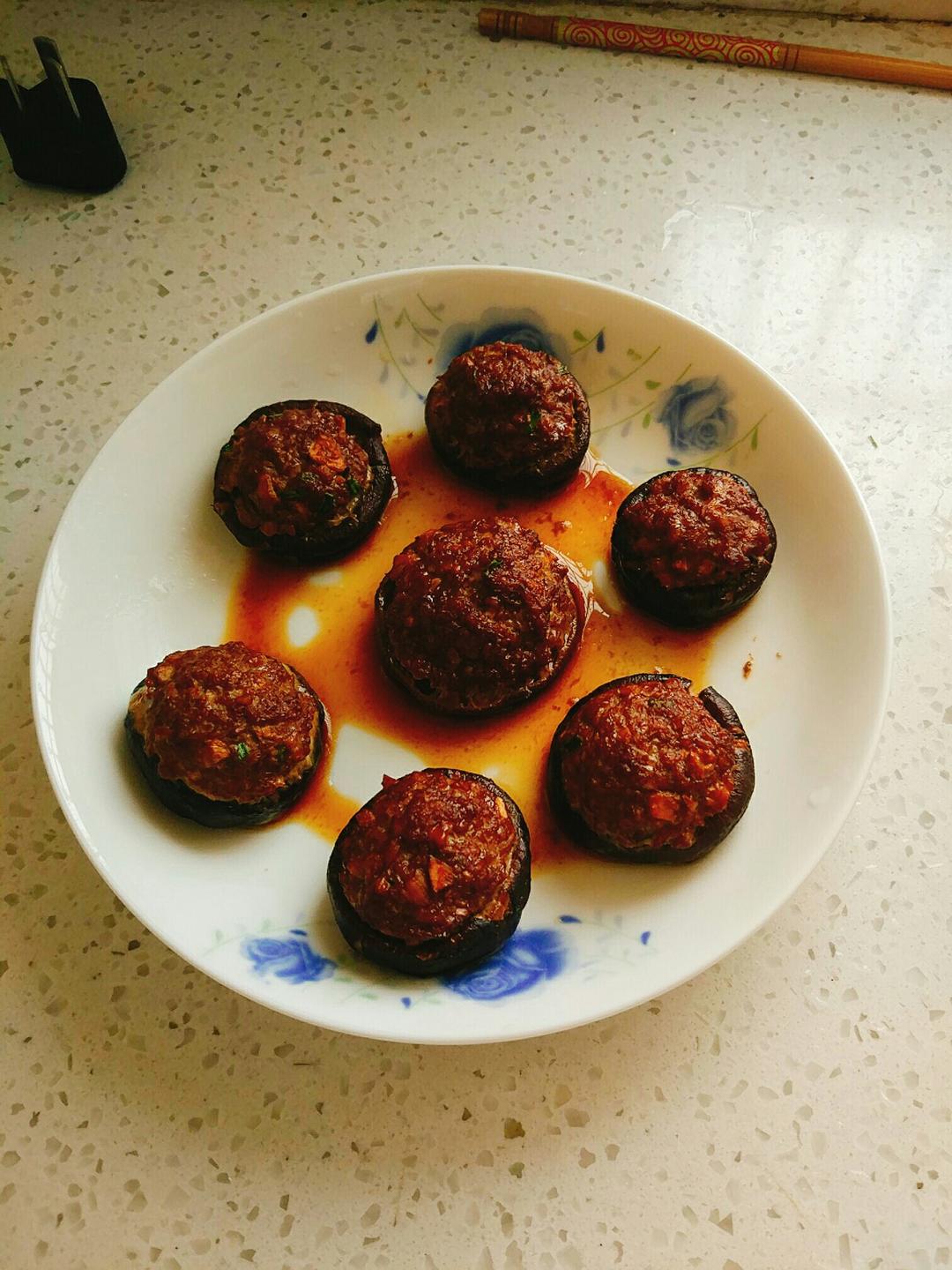 ~香菇酿肉~鲜嫩多汁的美味烤箱菜