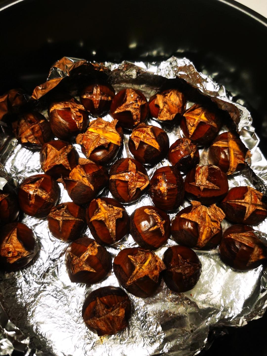 空气炸锅烤栗子