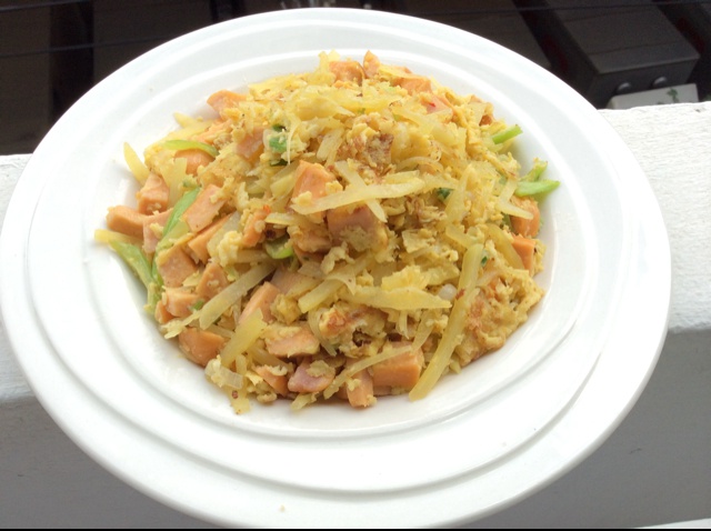 香煎土豆丝鸡蛋饼