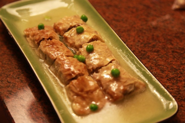 油豆皮卷肉