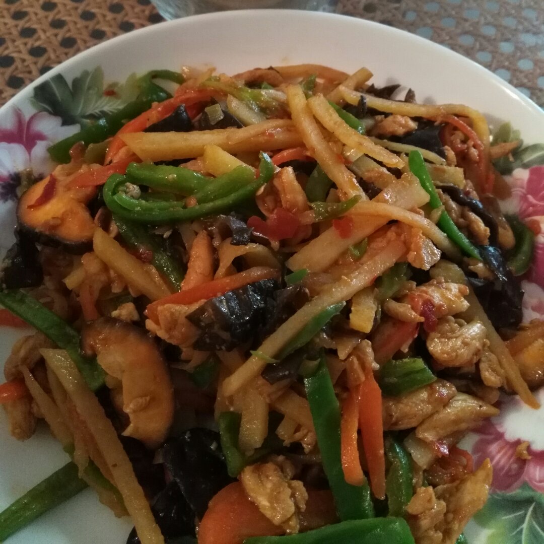 鱼香鸡丝