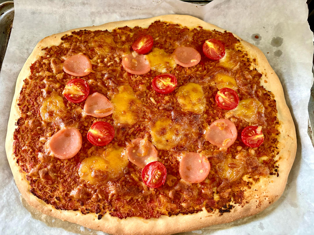 被惊艳到❗️一口爱上❗️超薄玛格丽特披萨🍕
