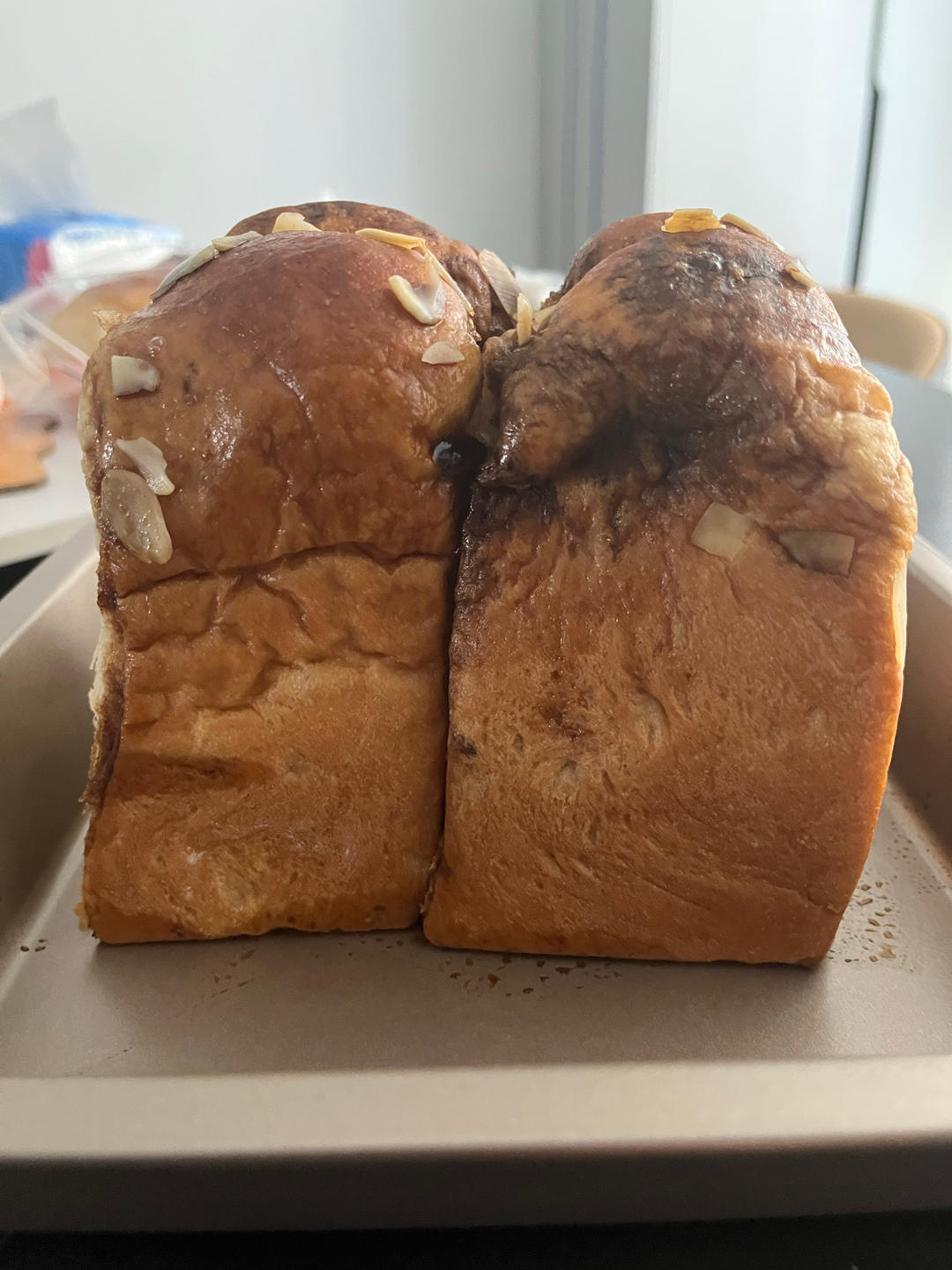 我看看谁还没有吃过这个红糖麻薯吐司，红糖➕麻薯真绝！