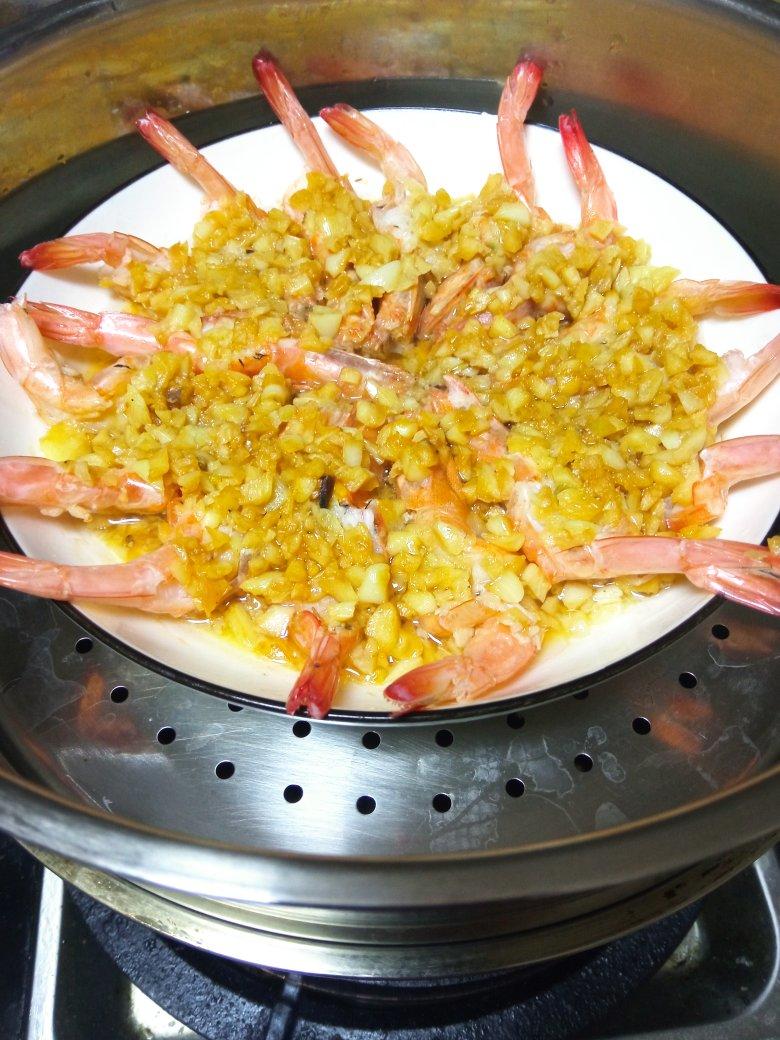 蒜蓉蒸虾