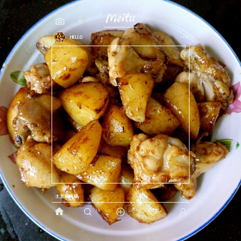 土豆焖鸡腿