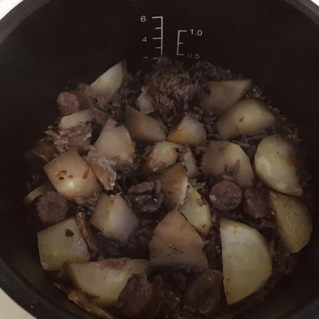土豆老干妈饭