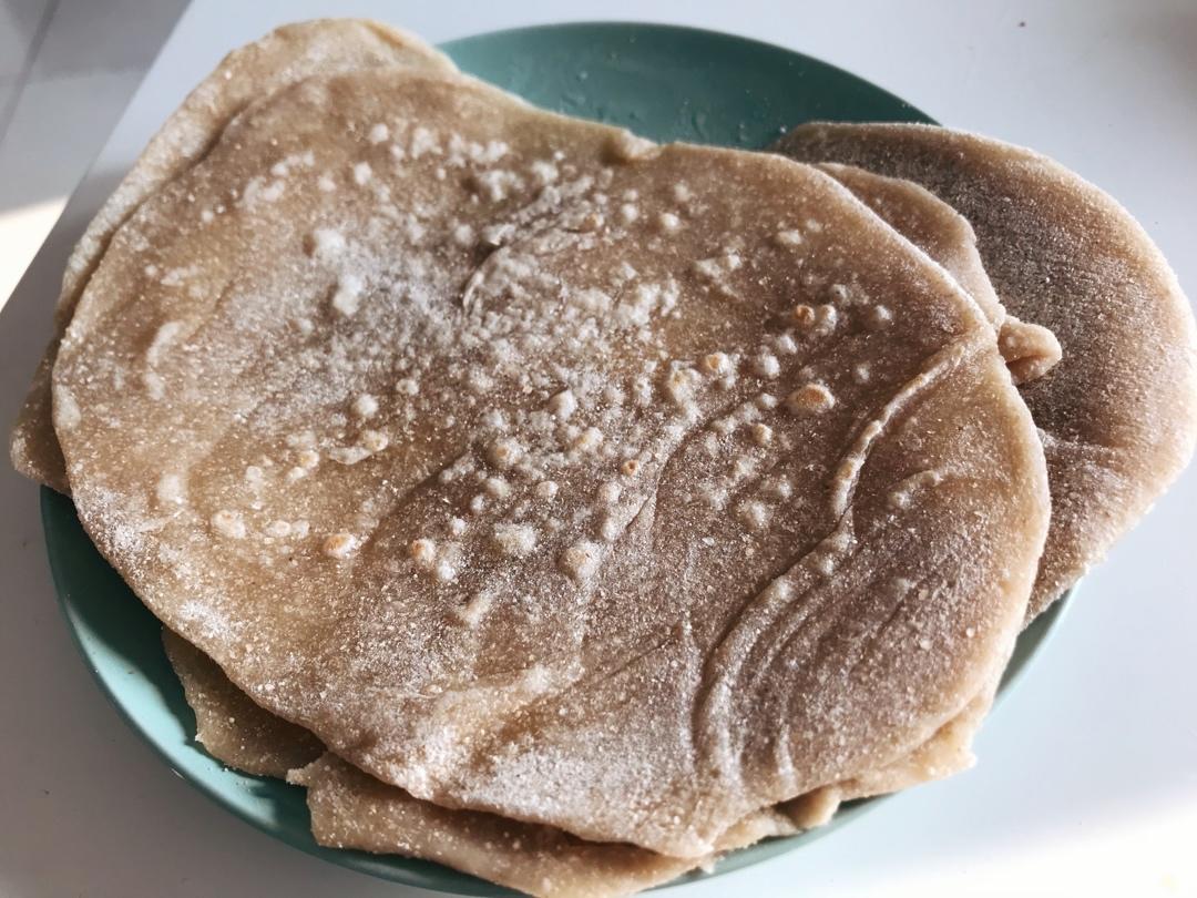 低卡减脂软软软，软到无边的全麦薄饼（空心饼）