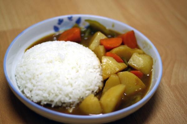 素咖喱饭