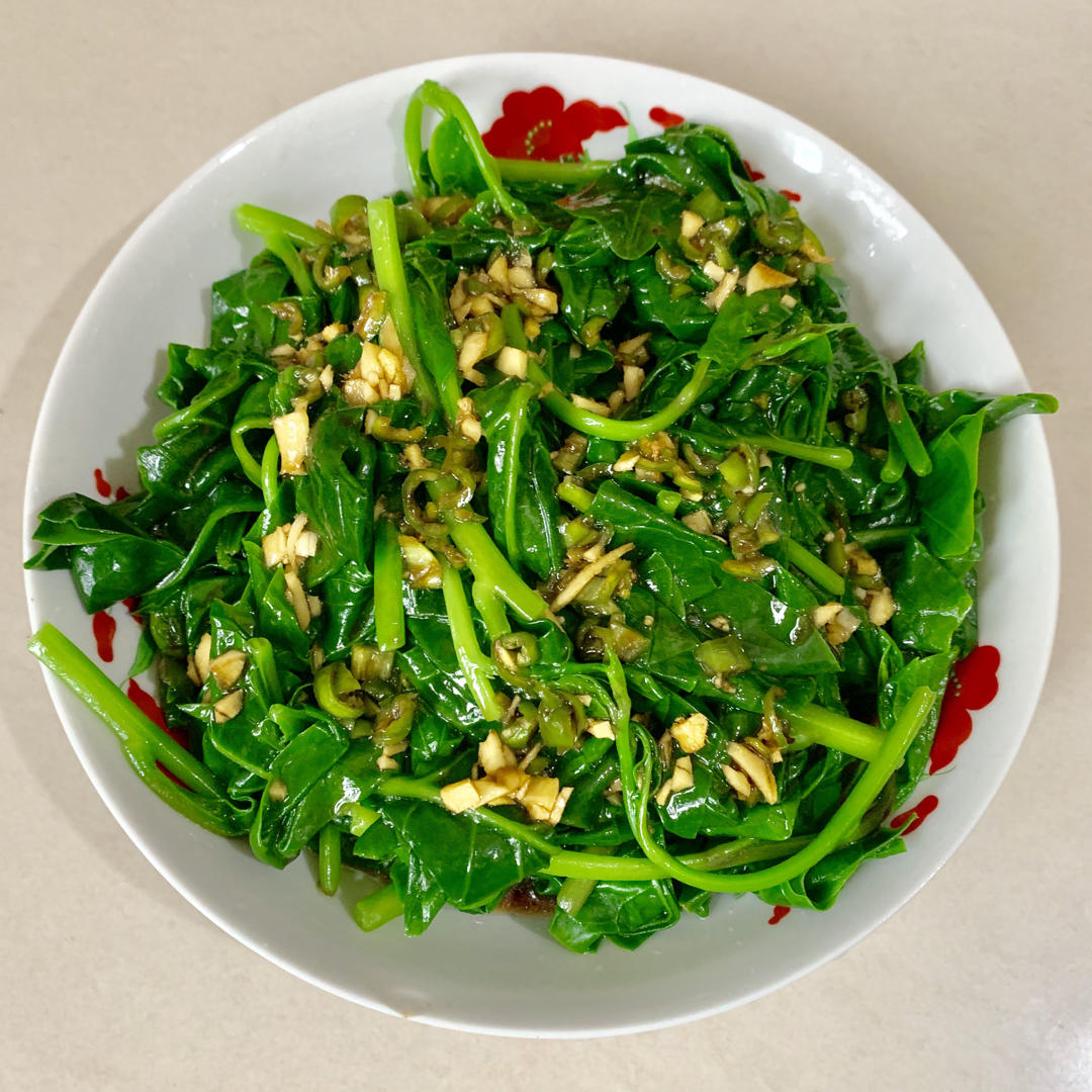 凉拌木耳菜（史上最简单的方子）