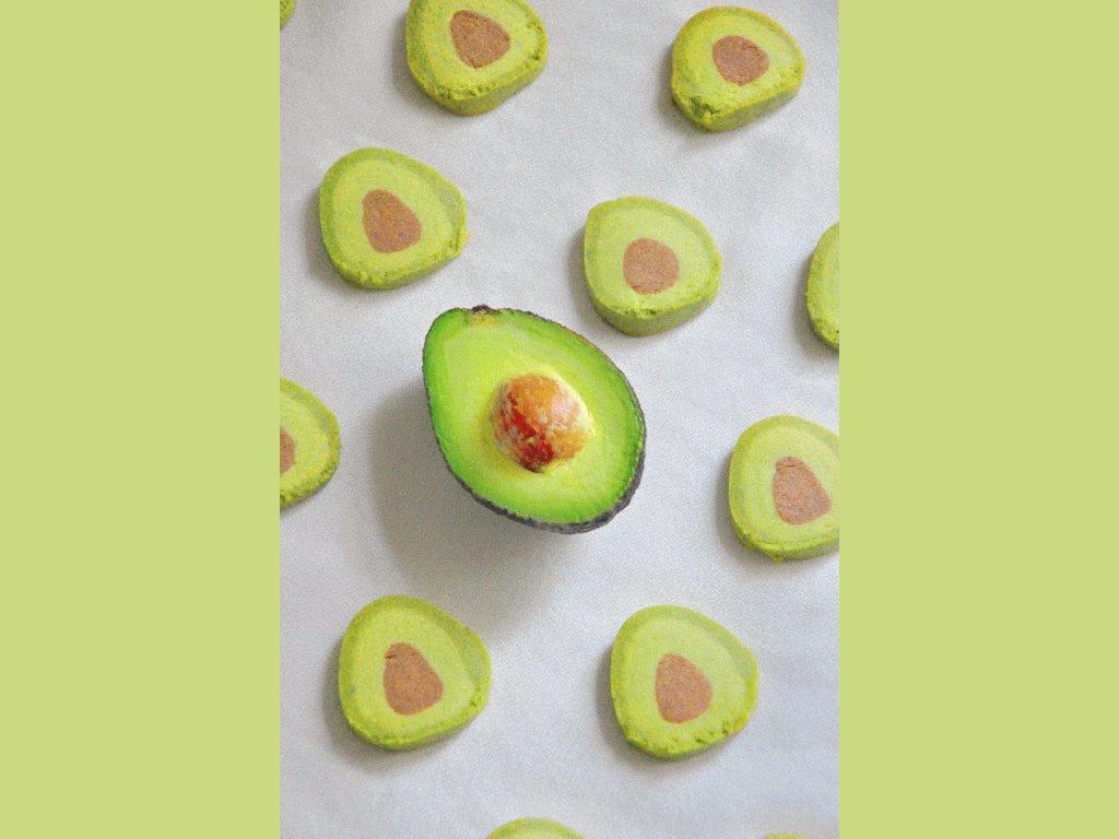 🥑免打发，免模具，清新小可爱—牛油果造型曲奇饼干