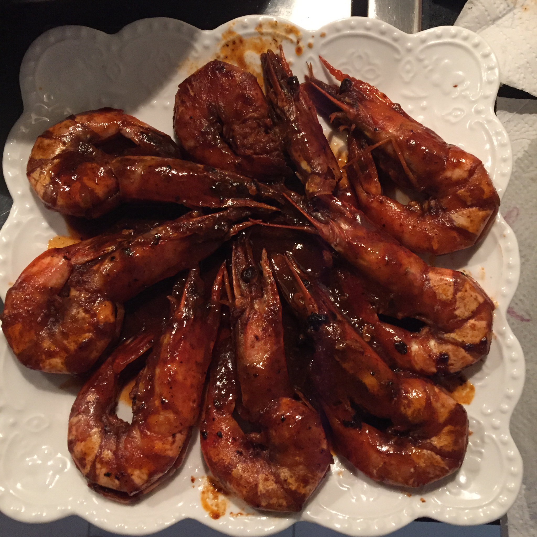 一人年夜大餐之油焖大虾