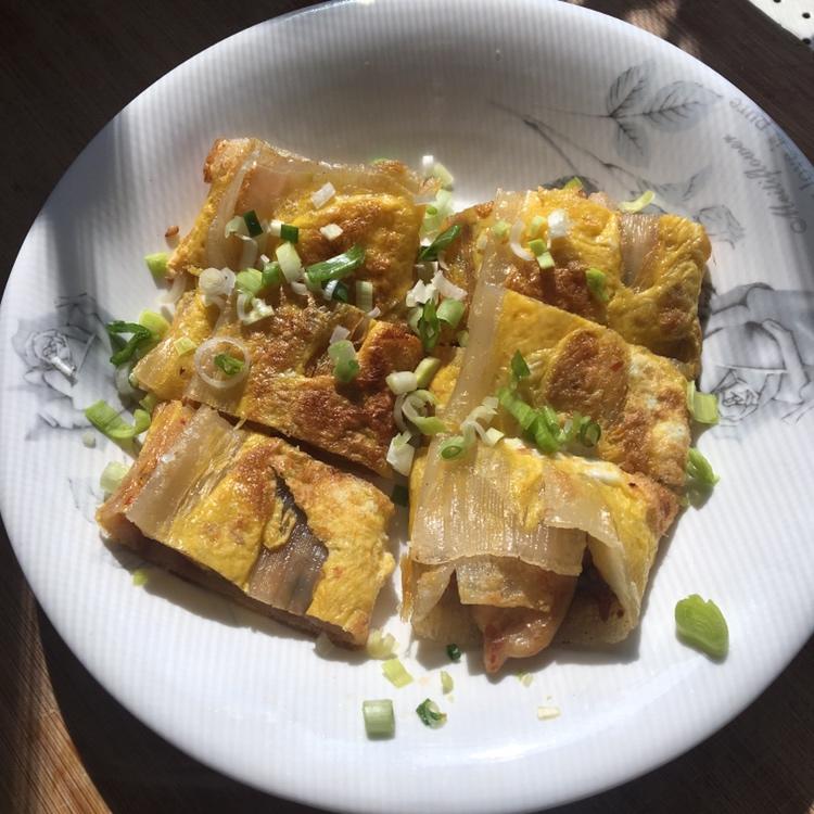 香煎鸡腿肉版烤冷面