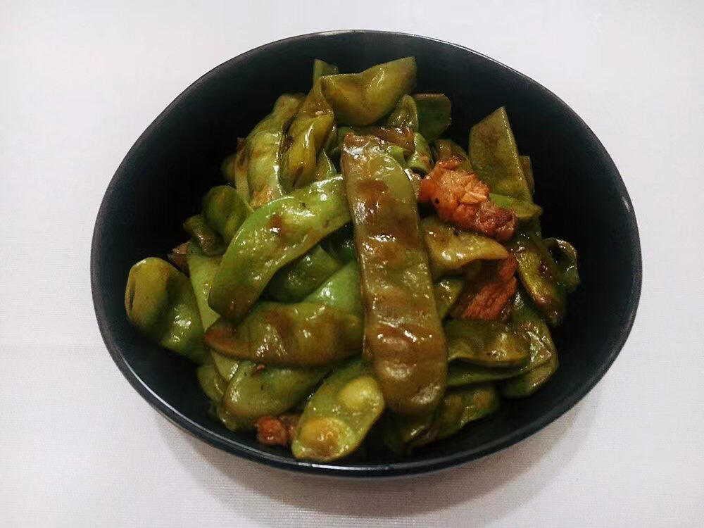 五花肉炖东北油豆角，秋季限定美味～