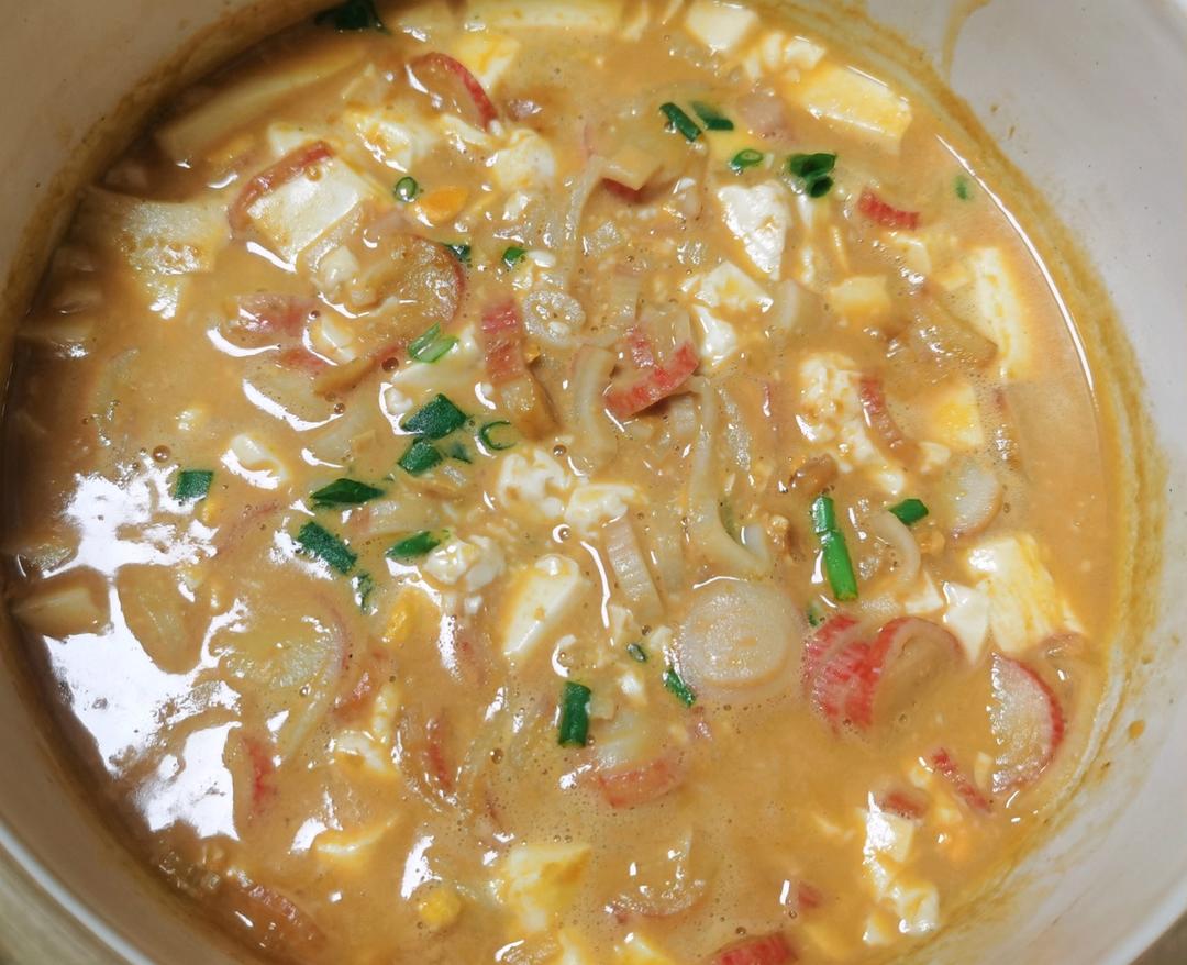 小白都能做的蟹黄豆腐