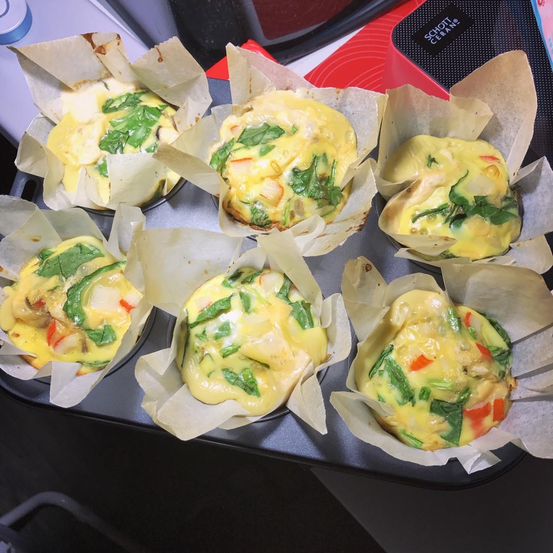 早餐鸡蛋杯cupcake Frittata