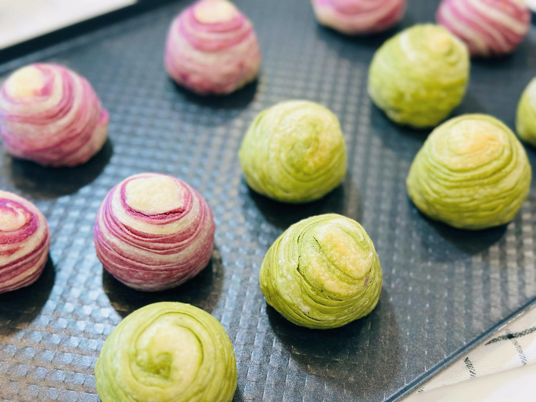 螺旋酥.蛋黄酥.-个人的技巧