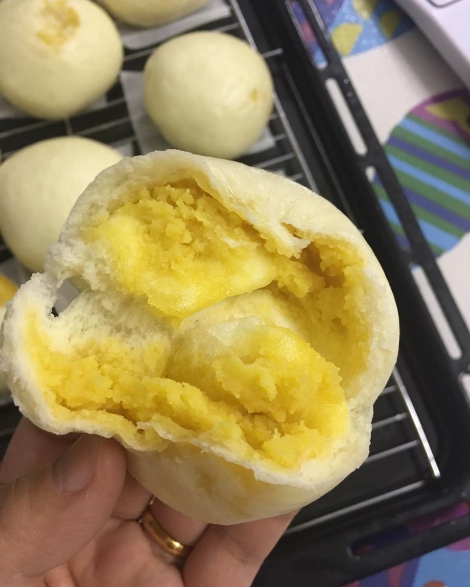 【流沙包】流心的包子，这样填馅一步到位！