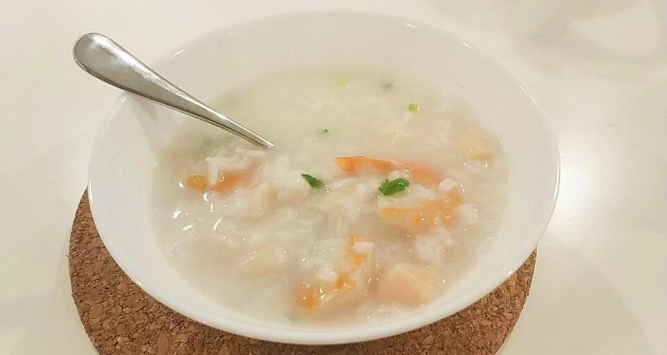 鲜虾干贝粥