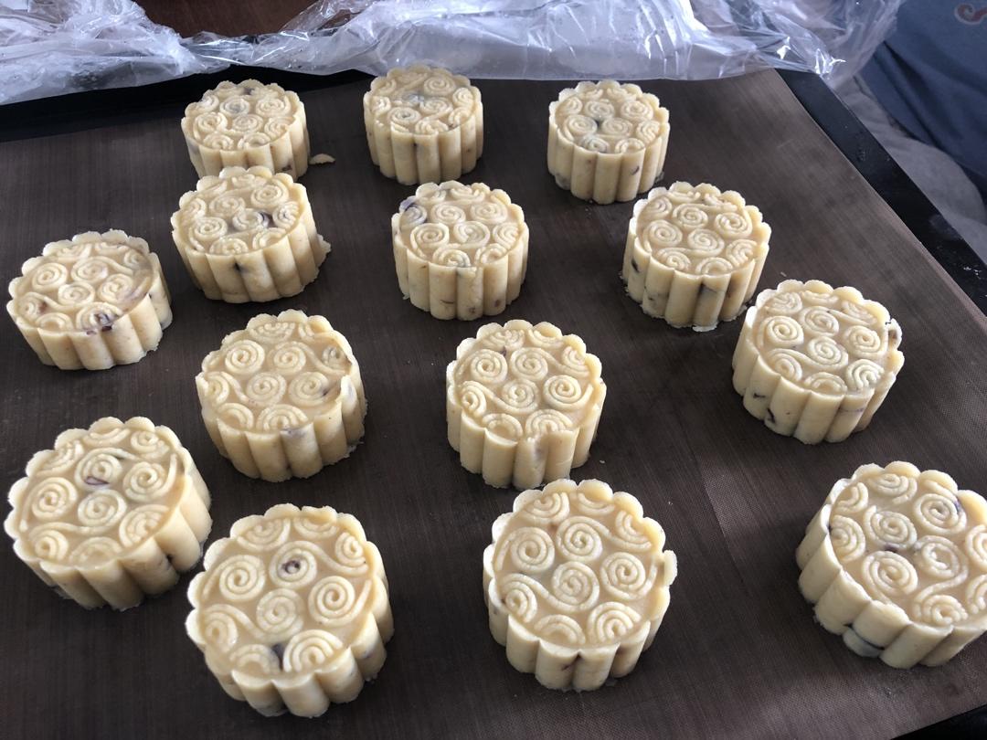 蔓越莓绿豆糕