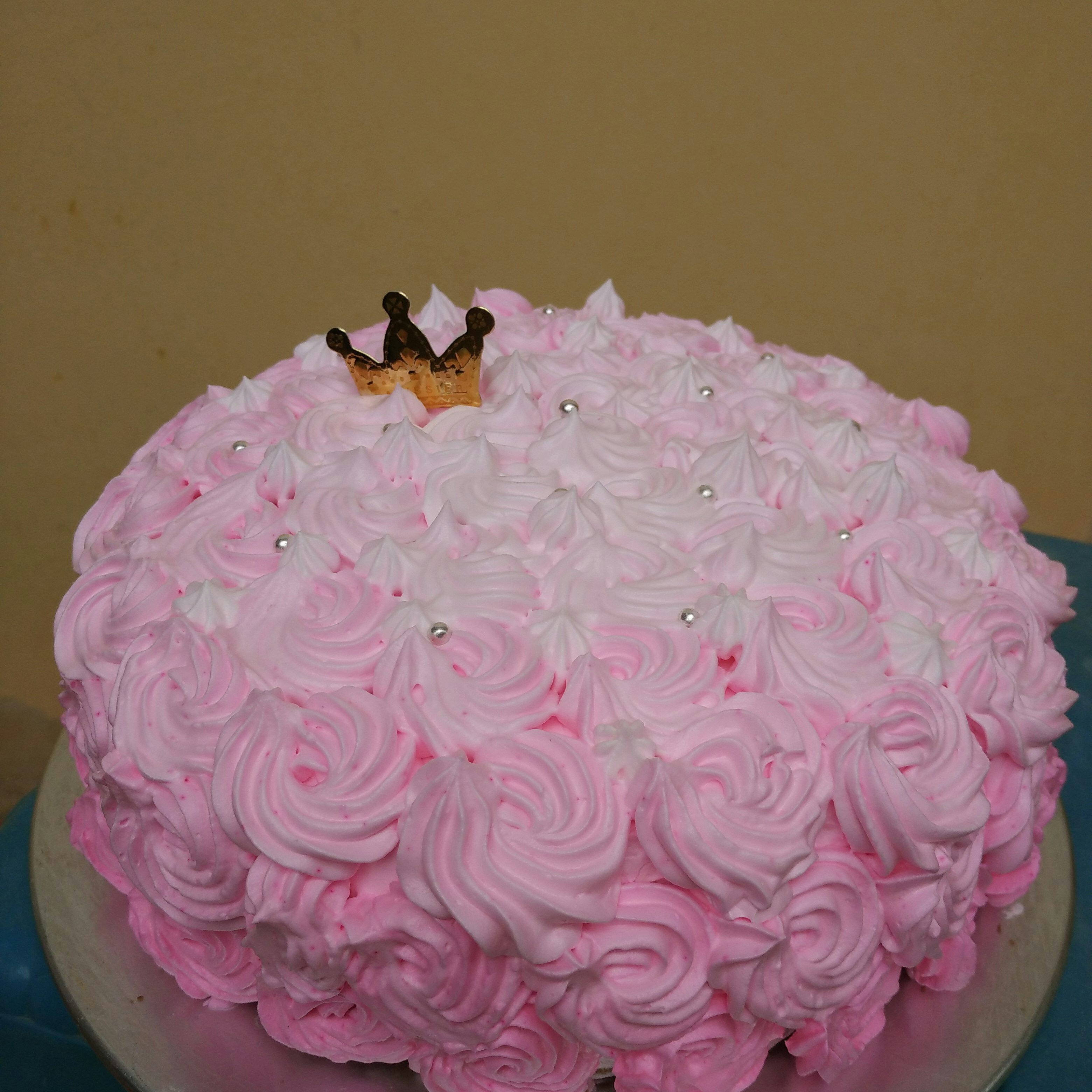 紫色玫瑰渐变裱花蛋糕