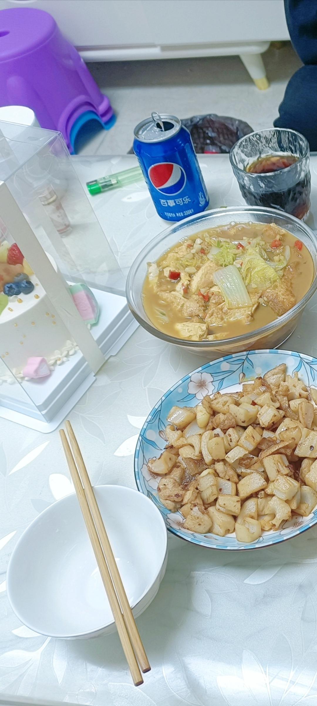 白菜豆腐煲